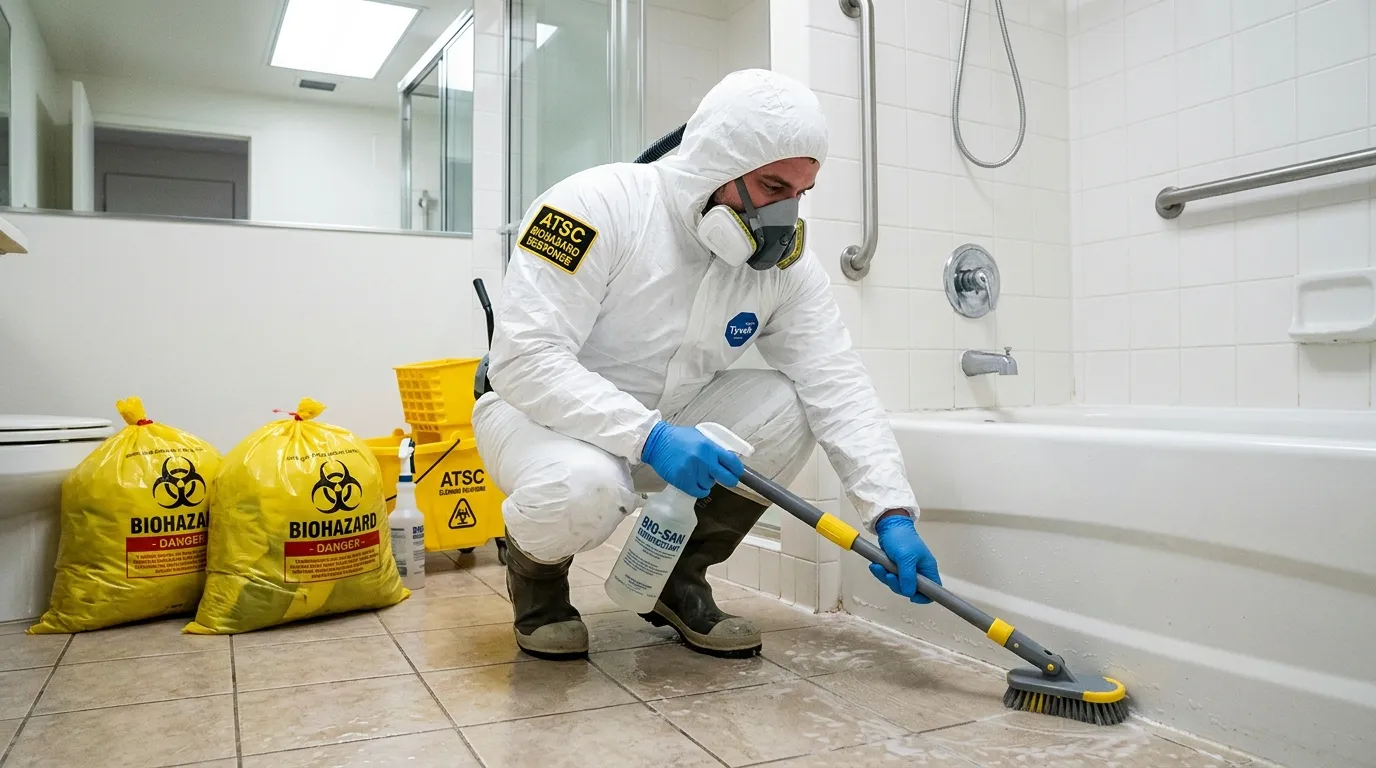 Decontamination equipment deployed for Blood Cleanup in Riverside